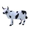 Реалистичная Пушистая Корова Модель Животного Игрушка Сделай Сам Кукольный Домик Пейзаж Настольное Украшение
