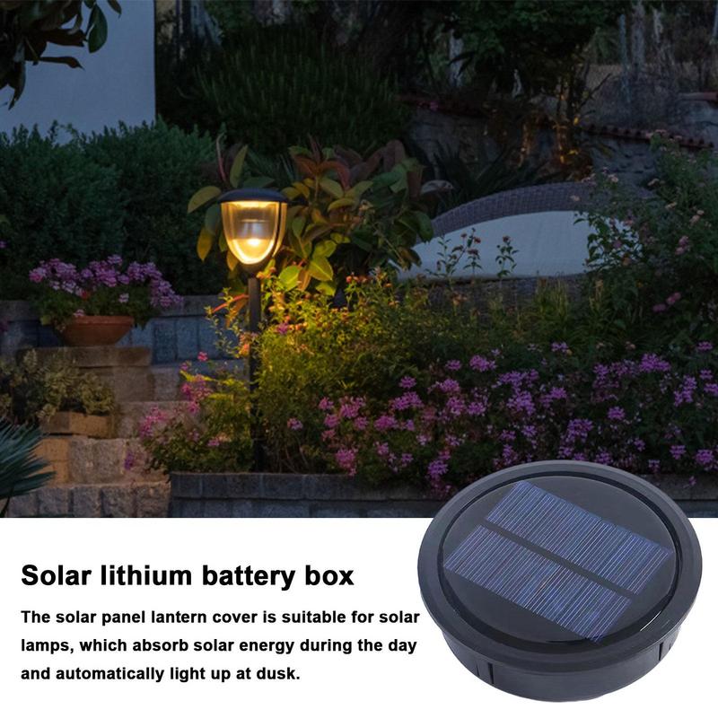 7/10cm Solar Light Replacement Top Waterproof Solar Panel Lid Automatically On/Off Garden Lantern Repair Part for Yard Patio