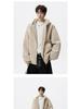 Men's Autumn/Winter American Style Eagle Fur Collar Cotton Jacket, Deconstructed Hooded Coat