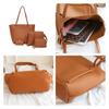 4pcs Lychee Pattern Womens Bag Single Shoulder Bag Cross Bag Handbag Bag Card