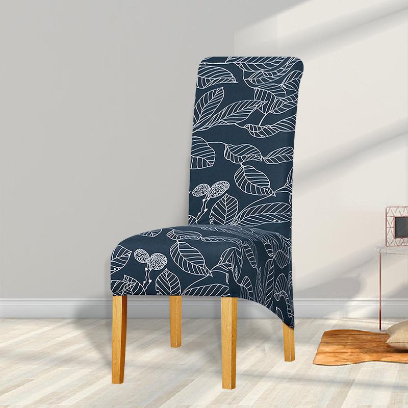 Чехол для стула большого размера с принтом, чехлы на длинные спинки, чехлы для стульев для обеденного стола, для дома, ресторана, отеля, вечеринки, свадьбы, банкета