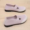 Женские сетчатые вязаные балетки Дышащие слипоны с круглым носком Плоская подошва Повседневные удобные ходули Легкие лоферы Нарядная обувь для работы для женщин