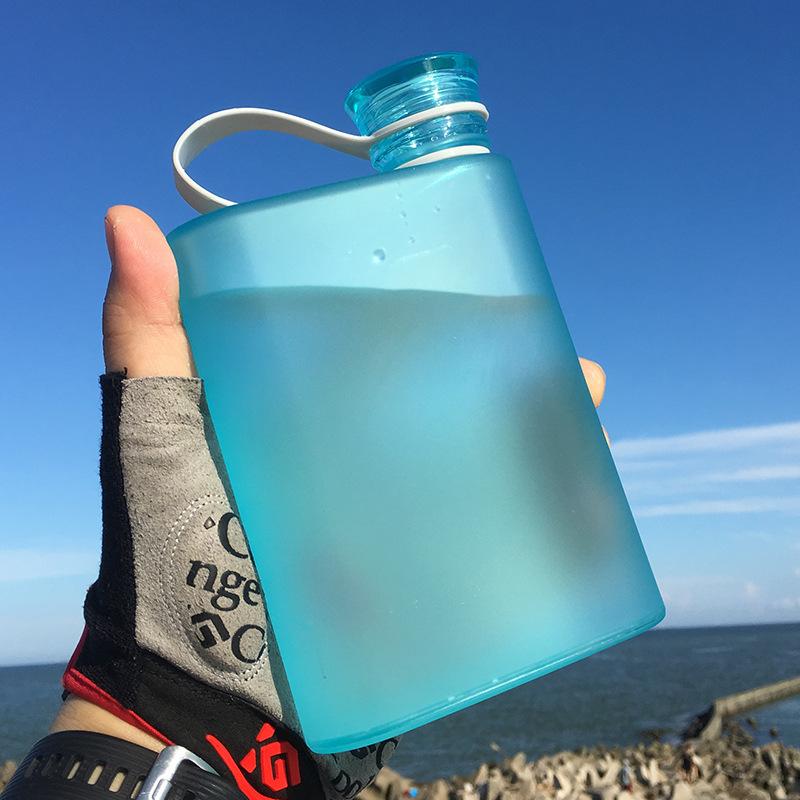 Personalised Logo Water Bottle 380ml BPA Free Water Bottle Outdoor Sport Portable Leakproof Clear Drinks Custom Water Bottles