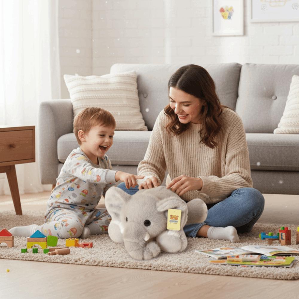 Stuffed Animals Elephant Plush Doll Back Cushion Elephant Doll Stuffed Elephant Toy Baby Infants