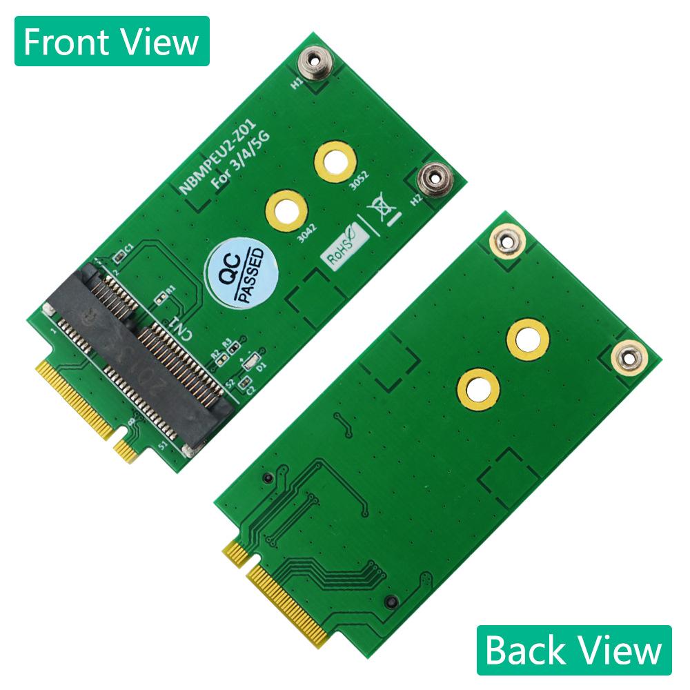 Mini PCI-E to M.2 B Key Adapter Card (Small Green Board)