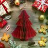Exclusive 3D Honeycomb Ball; Navidad Christmas Tree Decor; Foldable Paper Festive Xmas Desktop Ornament.