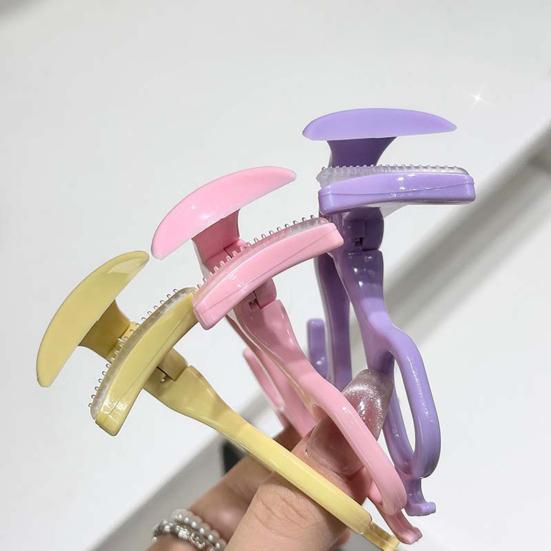 Щипцы для завивки ресниц с силиконовой расческой, портативные, дорожные, эргономичные, зажимы для ресниц, профессиональные, для начинающих, женские инструменты для завивки ресниц