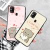 Black Case for Xiaomi Redmi 13C Note 9 iPhone XR 7 8 14 15 11 12 13 X XS Pro Max Samsung A25 S23 S24 FE Ultra Plus Chibi Cats