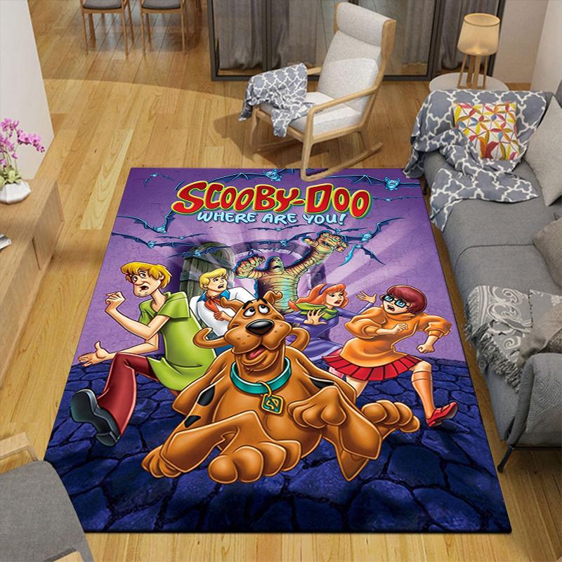 1Pc Scoobydoo Mystery Rug, Office Carpet Indoor Outdoor Doormat, Non-Slip, Comfortable, Living, Christmas Halloween, Xmas Gift L1463