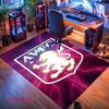 Ковер с логотипом Aston Villa для гостиной, спальни, дома, украшение дивана, нескользящий коврик для детских игр