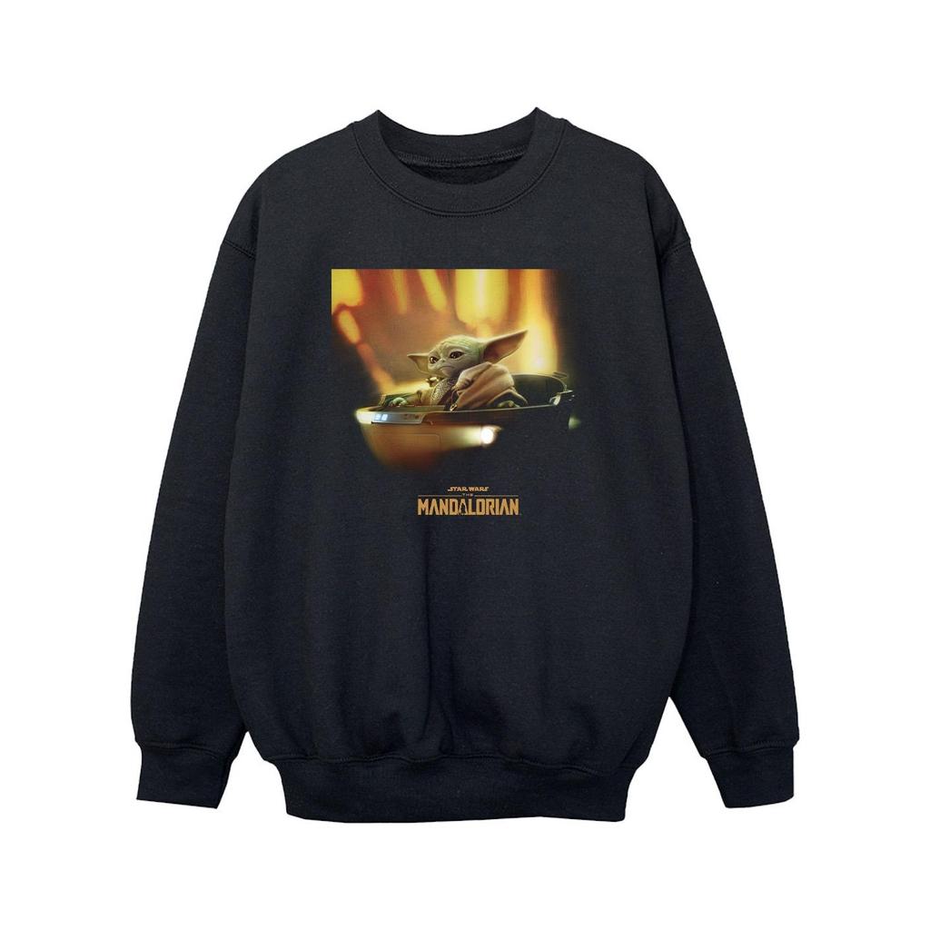 Star Wars Girls The Mandalorian Grogu Painted Sweatshirt