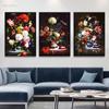Flower Sports Shoes Artwork, Printed Canvas Painting, Flower Sports Shoes Poster, Hanging Painting, Home Decoration