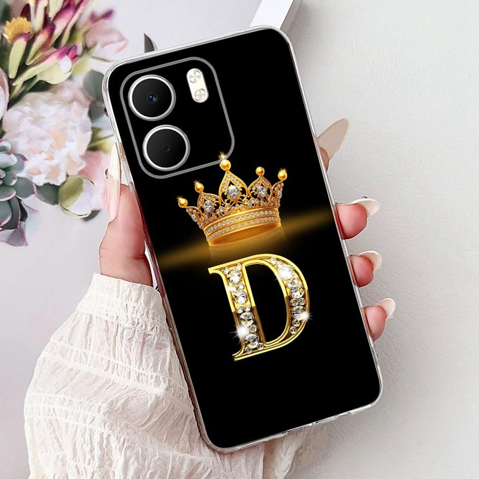 Для OPPO A5x 4G Чехол CPH2725 Обложка Роскошные Буквы Короны Мягкий Силикон Прозрачные Чехлы для Телефона Для OPPO A5x Coque A 5x 2025 Funda