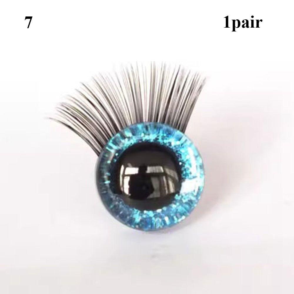 10 Colors Glitter Crystal Eyes 12mm Eyes with Eyelash New Bear Animal Eyes Doll Accessories