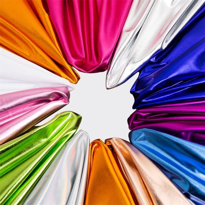 Металлизированная золотая фольга Текстиль Эластичная спандекс ткань Для танцевальных костюмов и одежды для йоги