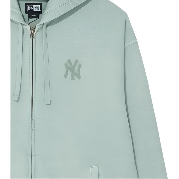 New Era FW25 MLB Нью-Йорк Янкис Бунтарская Академия Серия Стиранная Толстовка на Молнии Унисекс толстовки 14726680