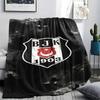 1PC Besiktas Gymnastics Club Patterned Flannel Blanket Suitable For All Seasons for Home Decor Warmth and Comfort Gifts Holiday Present