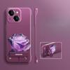 Кристально-фиолетовая подставка-роза подходит для безрамочного чехла Apple 16PRO. 15 Ультратонкий Ощущение голого телефона 14 Мелких отверстий XR