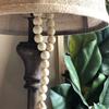 DIY Home Decor Ornament Farmhouse With Jute Rustic Tassels String Wall Hanging Wood Bead Garland