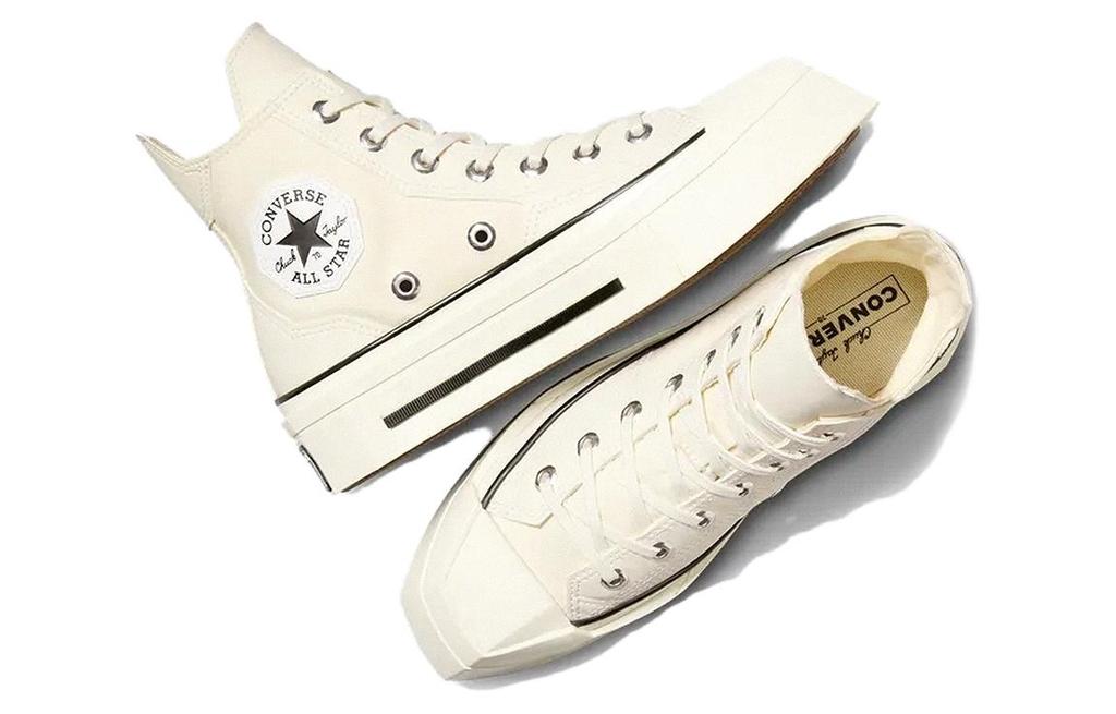 Женские кроссовки Converse Wmns Chuck 70 De Luxe Squared High 'Egret'