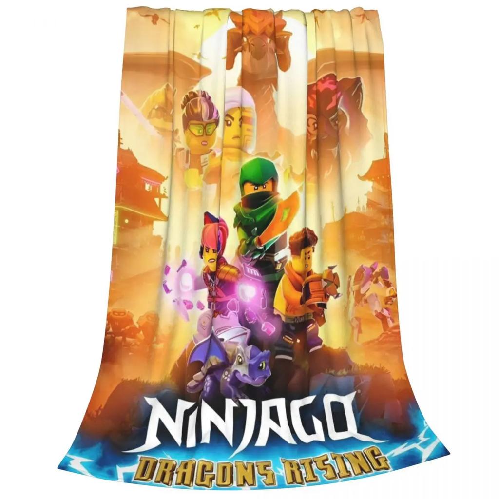 Плюшевое одеяло-плед из кораллового флиса N-ninjagos Одеяла для кровати, дивана Супермягкое покрывало