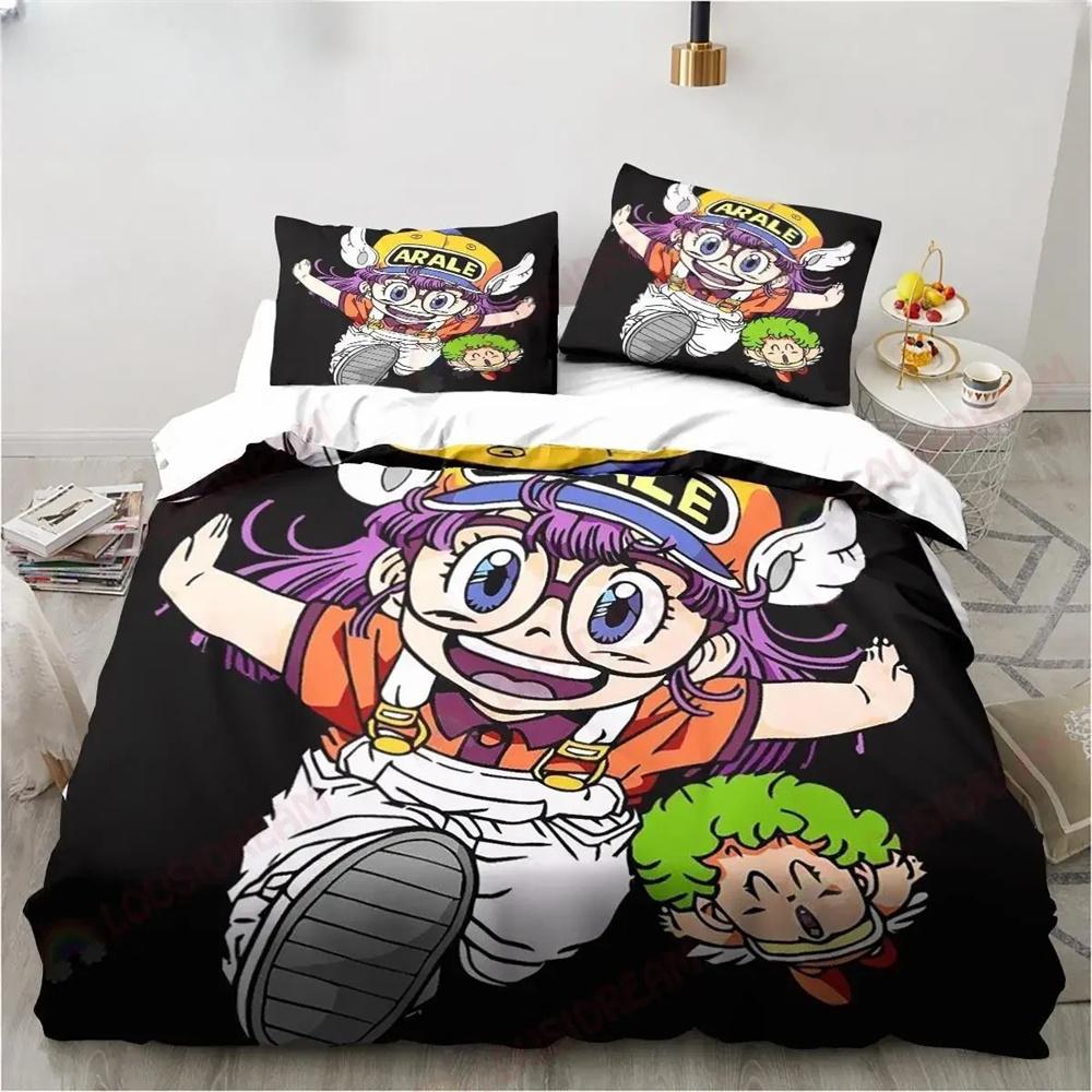 Новая милая мультяшная коллекция постельного белья Dr. Slump Arale из аниме Лен King Twin Double Детское постельное белье Коллекция Наволочка из микрофибры или полиэстера
