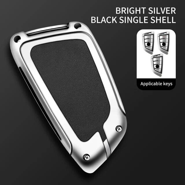 Кожаный чехол для ключей из цинкового сплава для BMW X1 X3 X4 X5 F15 X6 F16 G30 7 серии G11 F48 F39 520 525 F30 118i 218i 320i