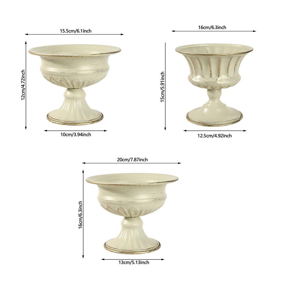Multipurpose Flower Pot White Decorative Vase Vintage Urn Vase Flower Pot Living Room