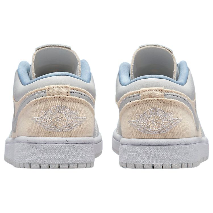 Air Jordan 1 Low Sail Canvas Women Sneakers White Iris-Whisper Worn-Blue DQ4151-500