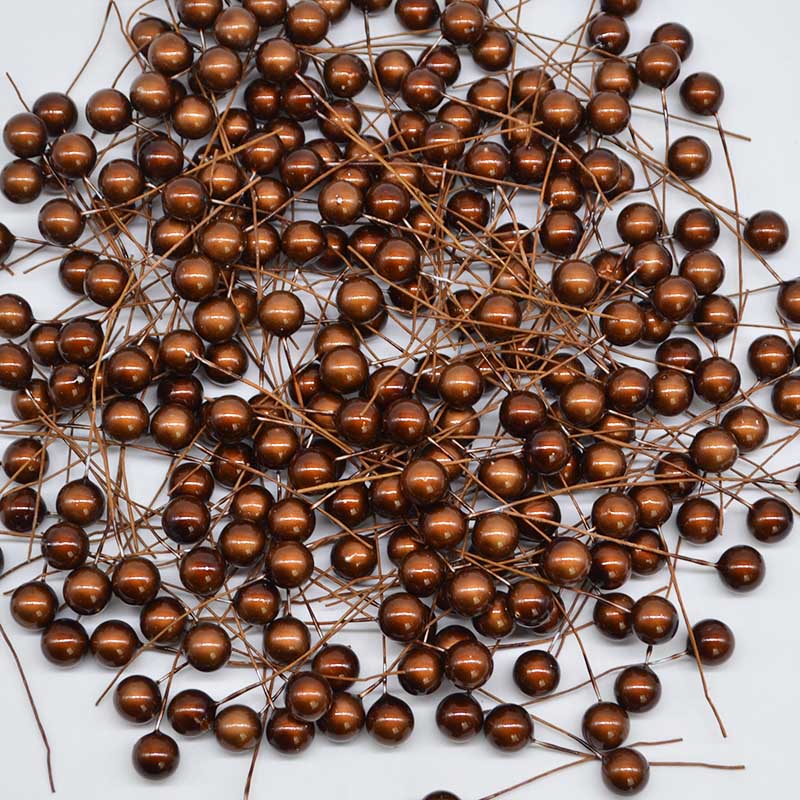 50-300 шт. жемчужные тычинки искусственные цветы маленькие ягоды вишня для свадебной вечеринки подарочная коробка рождественский венок своими руками украшения для дома