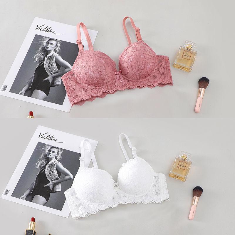 Комплект кружевного бюстгальтера пуш-ап для молодой девушки - Без косточек + Цельный вариант
