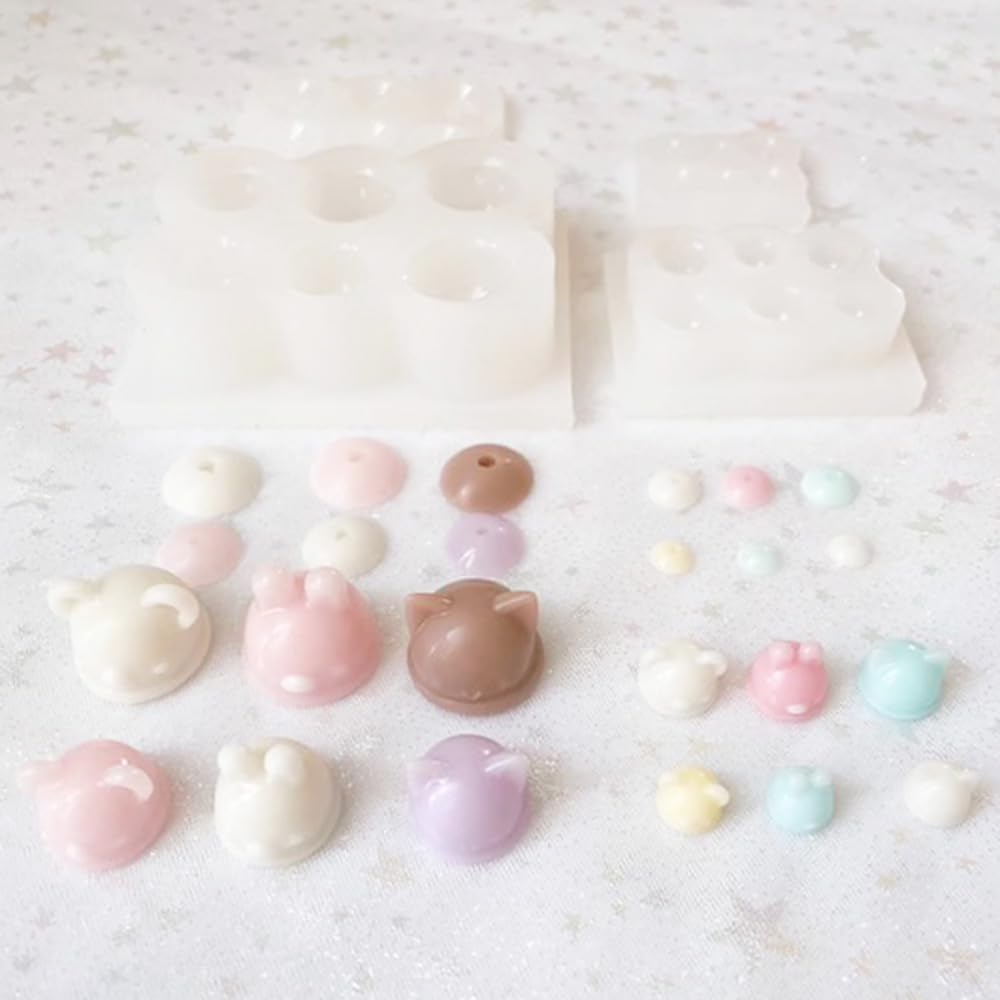 Форма силиконовая Эвергарден Сладости Животное Конус Конус Миниатюрные сладости Молд Шейкер для мороженого Аксессуары из смолы Силиконовая форма для брелока Свеча Ароматический камень