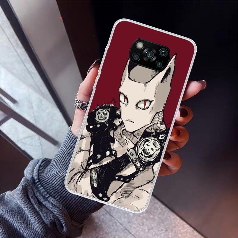 Чехол для телефона JoJo Кира Йошикаге Killer Queen для Xiaomi Poco X7 X6 X5 Pro F7 Ultra Redmi 15C 15 13 13C 12 12C 10 10A 10C 9 9A 9C