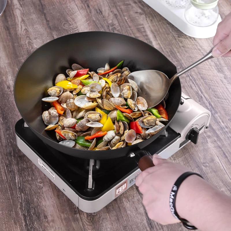 COOKER KING Chinese Fine Iron Wok 30cm