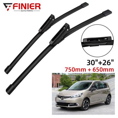2 шт. щетки стеклоочистителя для Renault Scenic 3 2009-2016 30 "26" подходят для переднего лобового стекла, щетки для окон, резак, аксессуары 2012 2013 2014 2015 2016