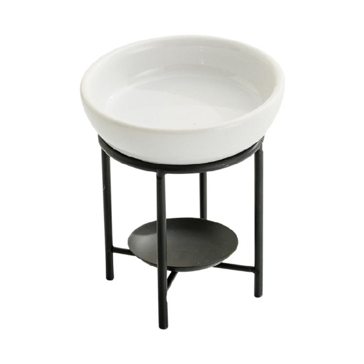 Ceramics Aromas Diffuser Bowl with Stable For Legged Tealight Holder Rack Essential Oil Burners Furnaces Home Decoration