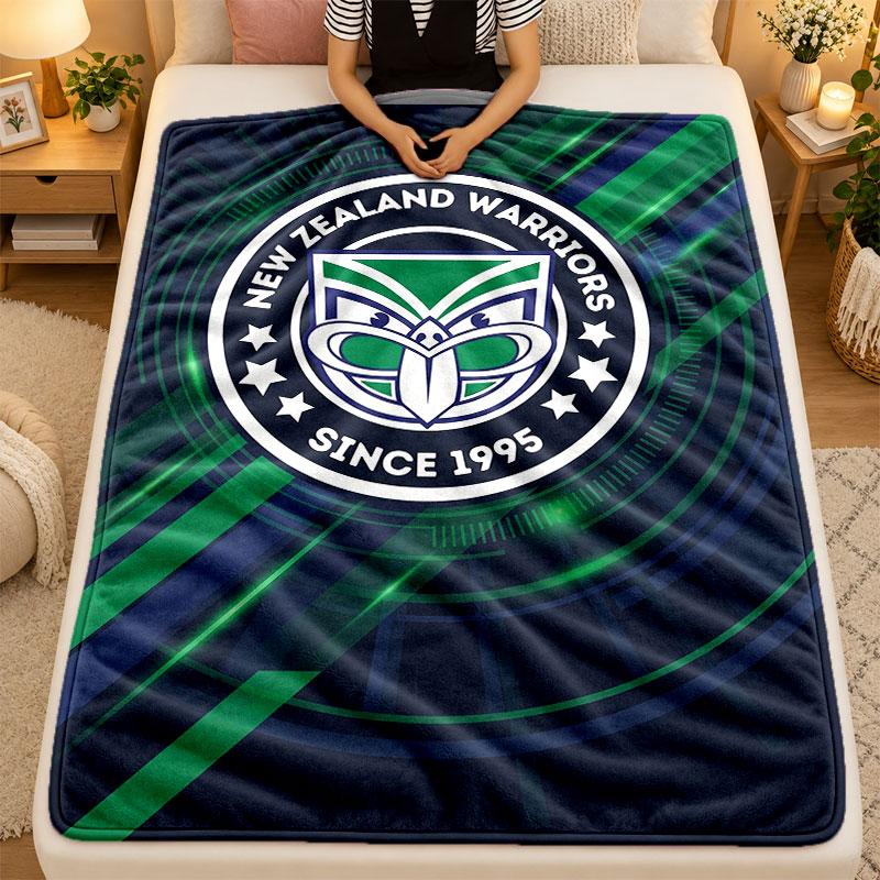 Flannel BlanketWigan Warriors Warm Soft Throw Blanket for Indoor Sofa Bed Living Room Use