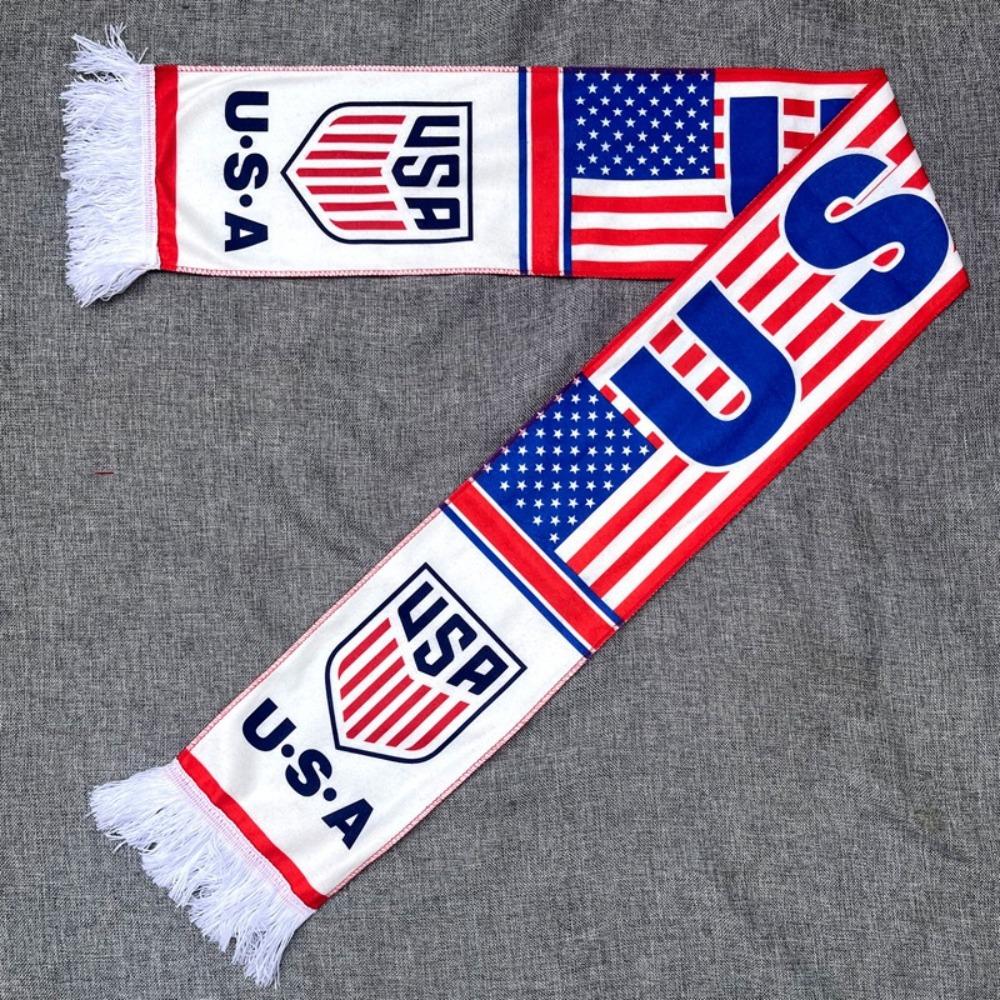 Club Support Scarf Knitted Double Warm Scarf