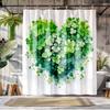 1pc Elegant Floral Butterfly Shower Curtain Multiple Plant Design Perfect Bathroom Decorative Bathroom Shower Curtain