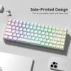 Xiaomi 133+ Keys White Side Printed Shine Through Keycaps Cherry Profile Double Shot PBT Keycaps for MX Switches Mechanical Keyboards