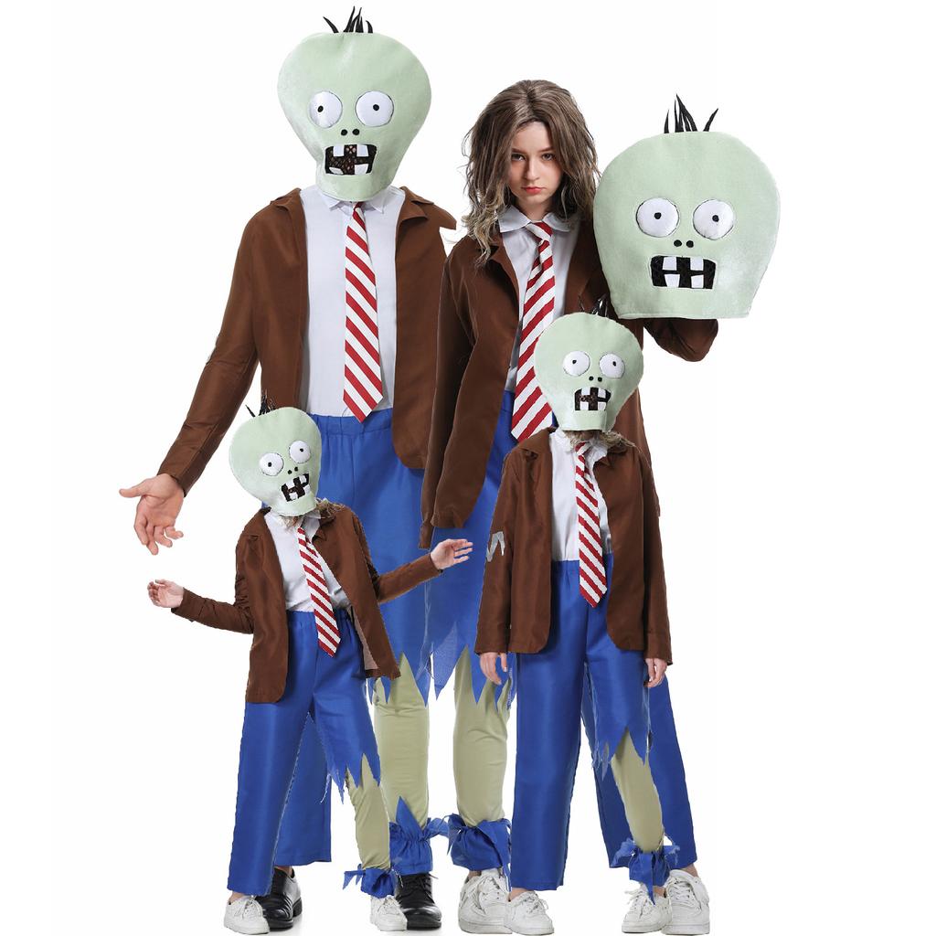 Plants Vs. Zombies Anthropomorphic Dolls, Parent-child Costumes, Girl Halloween Cosplay Stage Costumes