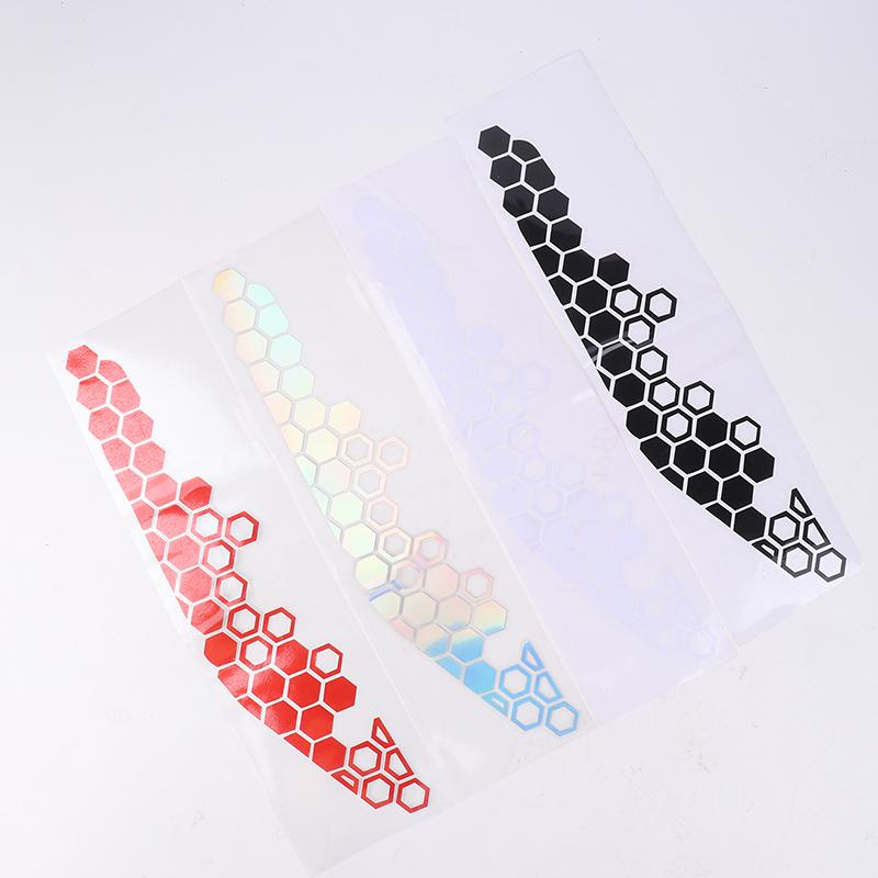 Наклейки в виде сот для мотоциклов, светоотражающие наклейки, многоцветные декоративные наклейки, украшения для бампера мотоцикла, аксессуары