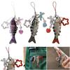 Phone Charm Handmade Fish Keychain Simulated Fish Phone Lanyard Jewelry Accessories
