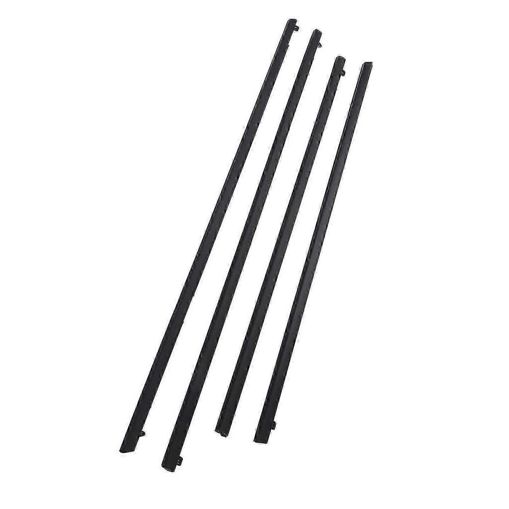 4PCS Front Rear Door Belt Moulding Set 92277517 Black Weatherstrip Window Moulding Trim Seal Belt for Commodore VE VF Sedan MK3858