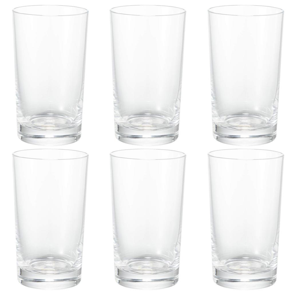 Стакан Toyo Sasaki Glass Sun Ace, 190 мл, набор из 6 шт. Сделано в Японии, можно мыть в посудомоечной машине, небьющийся стеклянный стакан, коммерческий стакан 08206HS