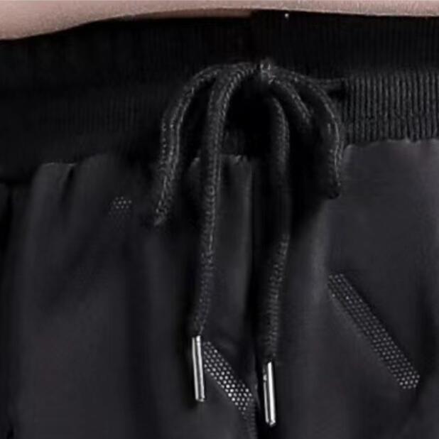 Хлопковые брюки женские осенне-зимние новые модные с высокой талией свободные утолщенные сложенные ноги теплые брюки для отдыха легкие