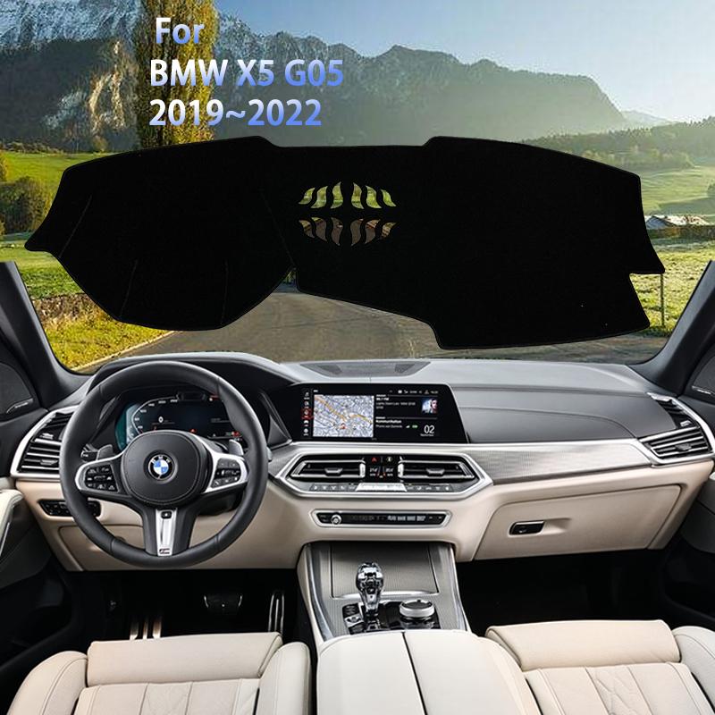 Для BMW X5 G05 ~ Накладка на панель приборов Коврик на панель Внутренний солнцезащитный козырек Панель приборов Автомобильные наклейки Аксессуары С HUD и Без HUD