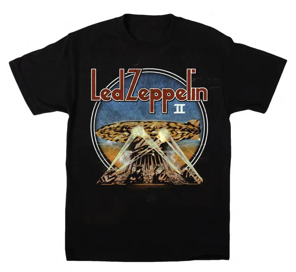 rock band Led Zeppelin Unisexs 100Cotton album graphics Tshirt 2026 New Summer spring Women oversized hiphop Y2k fashion Tshirt