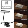 Music Stand Light Rechargeable Clip Piano Lamp Portable LED Reading Lamp for Musician Piano Player Kids