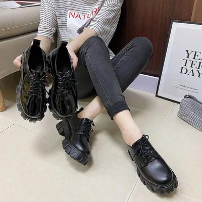 2024 Весна и Осень Маленькие Кожаные Туфли в Английском Стиле Универсальная Повседневная Обувь